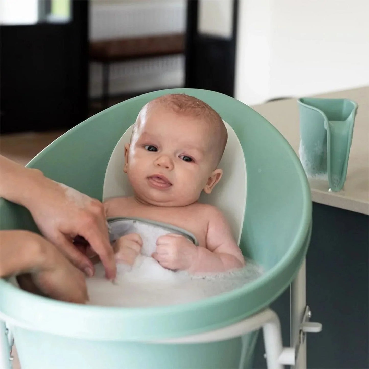 Shnuggle Washy Bath Jug – Eucalyptus - mezetto ebebek ebebek