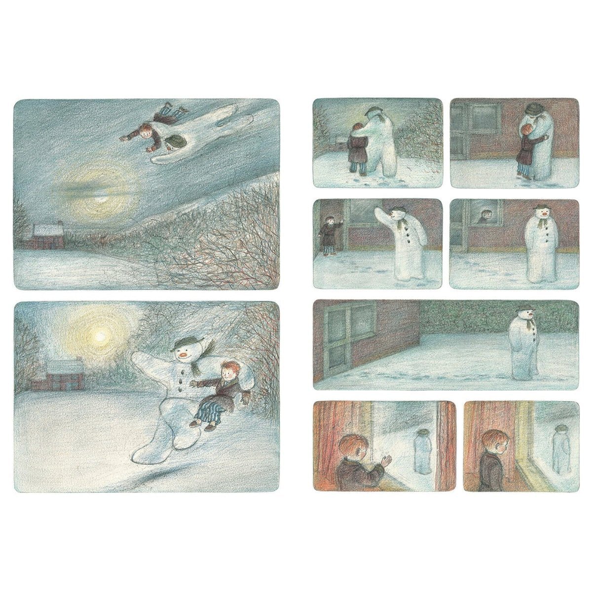 The Snowman Board Book - mezetto ebebek ebebek