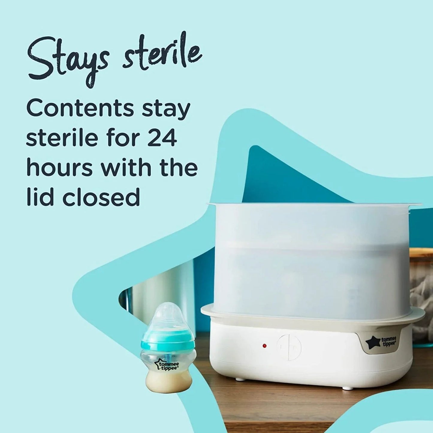 Tommee Tippee Super Steam Steriliser - White - mezetto ebebek ebebek