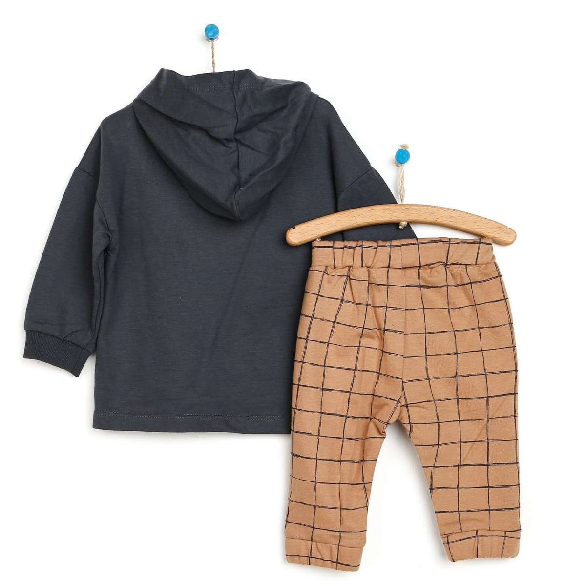 Tuffy Sweatshirt - Footless Bottom - Anthracite - mezetto ebebek ebebek