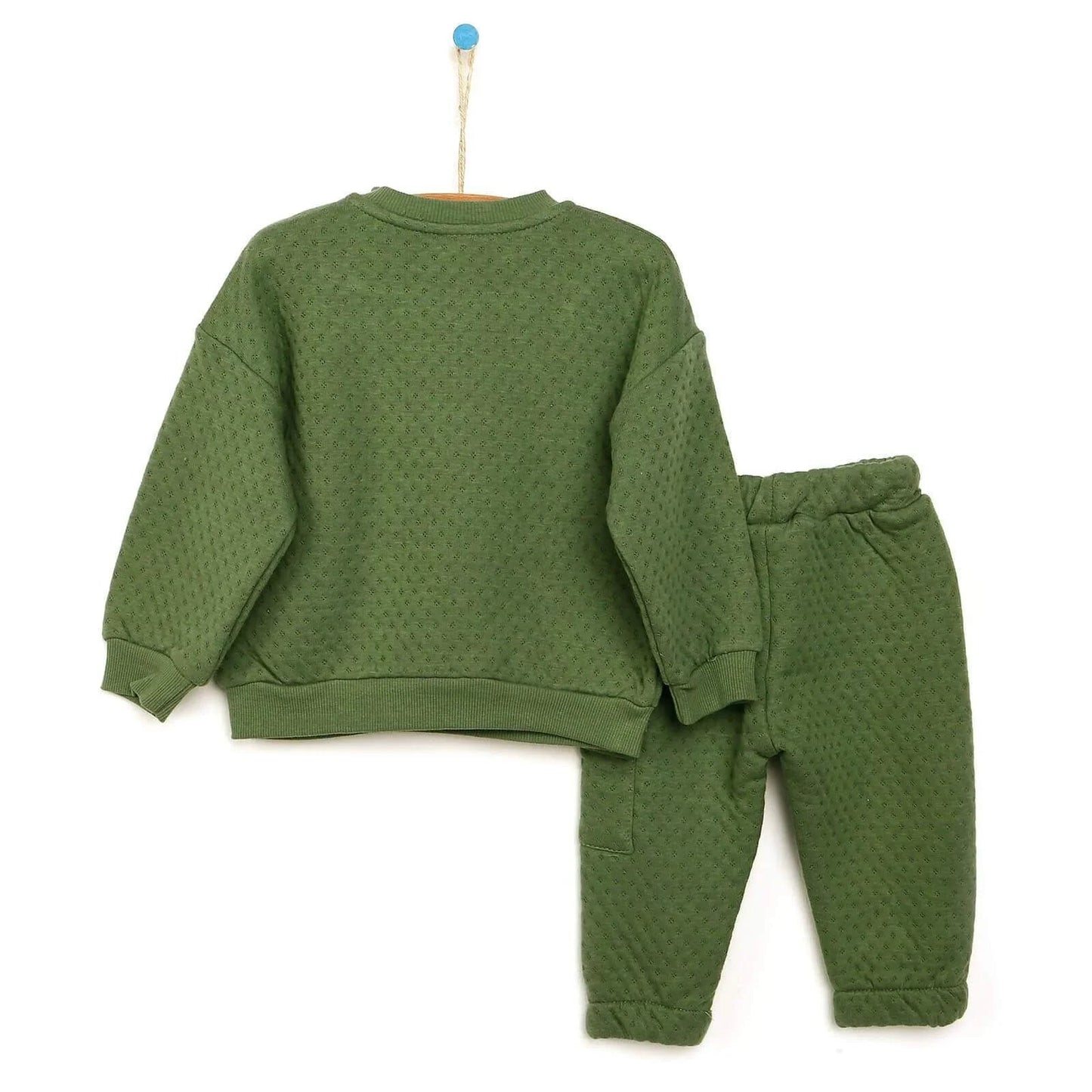 Tuffy Sweatshirt - Footless Bottom - Green - mezetto ebebek ebebek