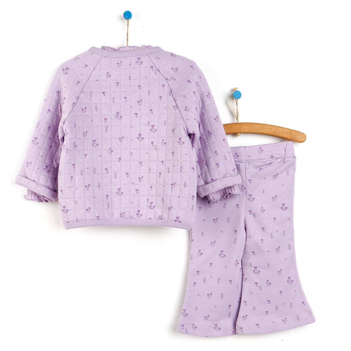 Tuffy Sweatshirt - Pants - Cardigan - Mauve - mezetto ebebek ebebek
