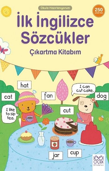 İlk İngilizce Sözcükler Çıkartma Kitabım - 1001 Çiçek Kitaplar Kitap