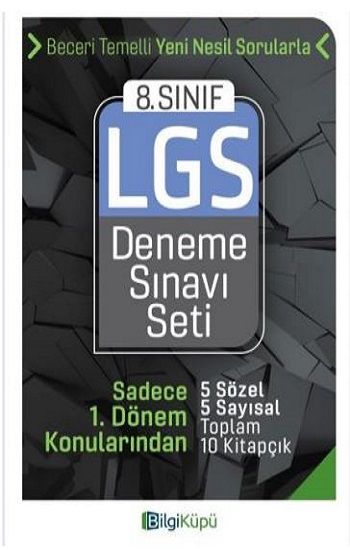 8. Sınıf LGS Deneme Sınavı Seti - Bilgi Küpü Kitap