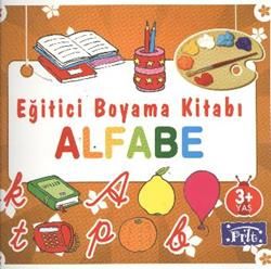 Eğitici Boyama Kitabı - Alfabe Türkçe çocuk kitabı kapağı