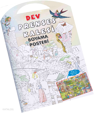 Prenses Kalesi Dev Boyama Posteri - Parıltı Yayınları Kitap