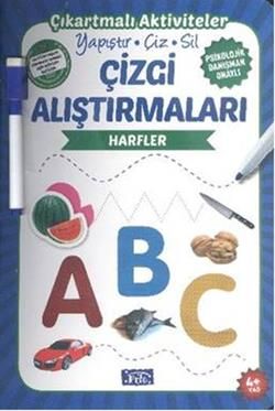 Çizgi Alıştırmaları - Harfler - Parıltı Yayınları Kitap