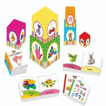 Kutu Kutu Kavramlar “6 kutu + 6 kitaplık Eğitici Set” - Masalperest Kitap