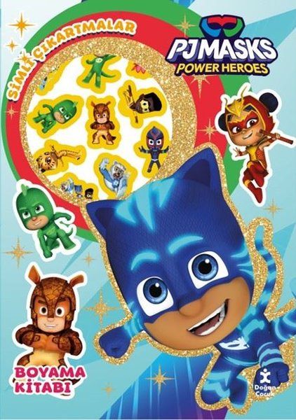 Pjmasks Power Heroes - Star Simli Çıkartmalı Boyama Kitabı - Doğan Çocuk Kitap