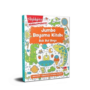 Jumbo Boyama Kitabı Bak Bul Boya - Dikkat Atölyesi Yayınları Kitap