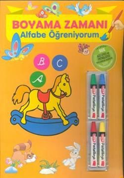 Boyama Zamanı: Alfabe Öğreniyorum Türkçe çocuk kitabı kapağı