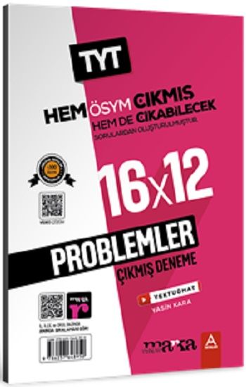 2025 TYT Problemler ÖSYM Çıkmış ve Çıkabilecek Sorulardan Oluşturulmuş 16 Deneme Sınavı Tamamı Video Çözümlü - Marka Yayınları Kitap