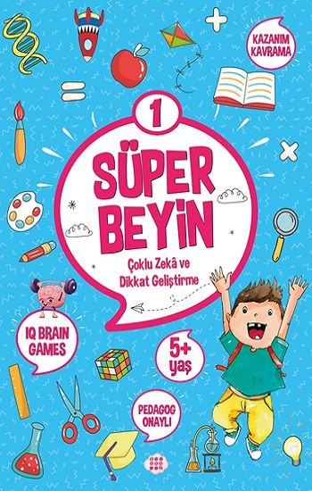 Süper Beyin 1 (5+ Yaş) - Dokuz Yayınları Kitap