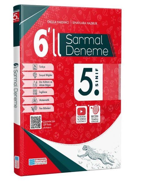 5. Sınıf 6'lı Sarmal Deneme - Evrensel İletişim Yayınları Kitap