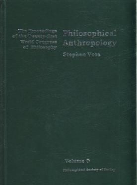 Philosophical Anthropology Stephen Voss Türkçe kitap kapağı