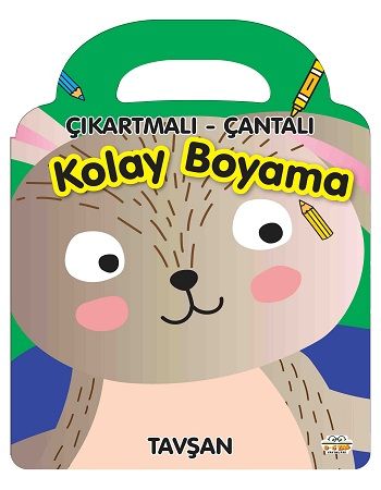 Çıkartmalı - Çantalı Kolay Boyama - Tavşan - 0-6 Yaş Yayınları Kitap