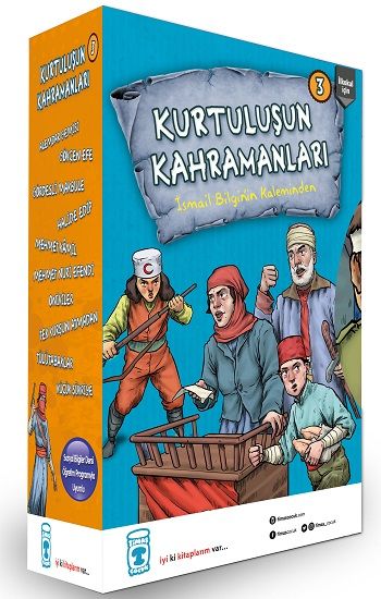 Kurtuluşun Kahramanları 3 Set (10 Kitap) - Timaş Çocuk Kitap