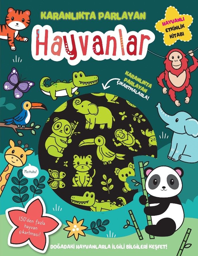 Karanlıkta Parlayan Kitaplar - Hayvanlar - İndigo Çocuk Kitap