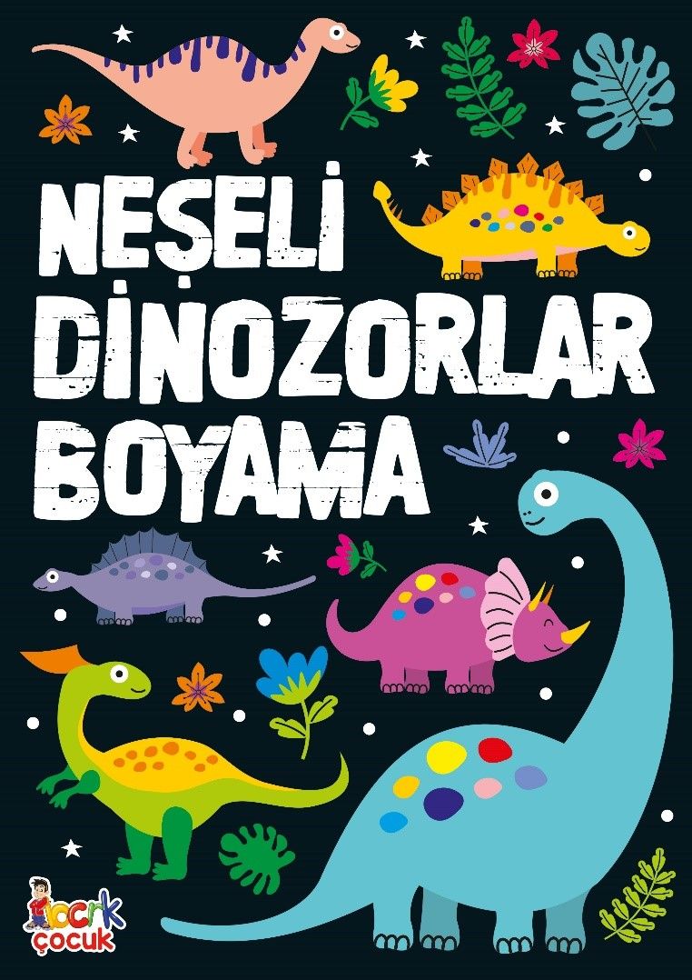 Neşeli Dinozorlar Boyama - Bıcırık Yayınları Kitap