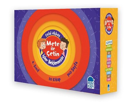 Mete İle Çetin İşler Beklemesin - 4. Sınıf Hikaye Seti (10 Kitap) - Mavi Kirpi Yayınları Kitap