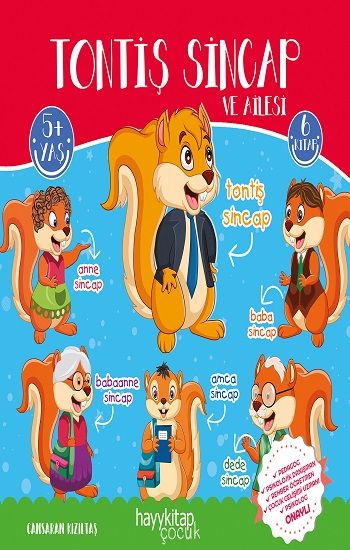 Tontiş Sincap ve Ailesi 6’lı Öykü Seti - Hayykitap Kitap