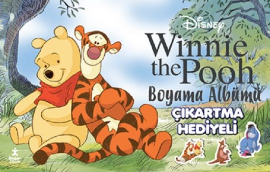 Disney Winnie The Pooh Çıkartma Hediyeli Boyama Albümü - Doğan Çocuk Kitap