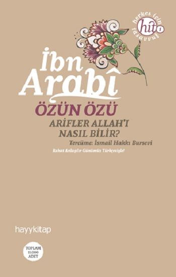 Özün Özü İbn Arabi - Hayykitap Kitap