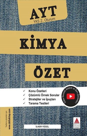 AYT Kimya Özet (YKS 2. Oturum) - Delta Kültür Yayınevi Kitap