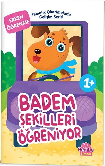 Tematik Çıkartmalarla Gelişim Serisi - Badem Şekilleri Öğreniyor - Pembe Limon Kitap