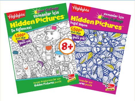 Highlights Uzmanlar İçin Hidden Pictures (Gizli Resimler) 2'li Set - Dikkat Atölyesi Yayınları Kitap