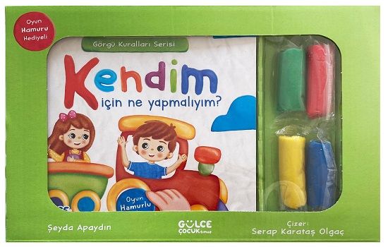 Kendim İçin Ne Yapmalıyım? Görgü Kuralları Serisi - Oyun Hamurlu Kitap Seti - Gülce Kitap Kitap