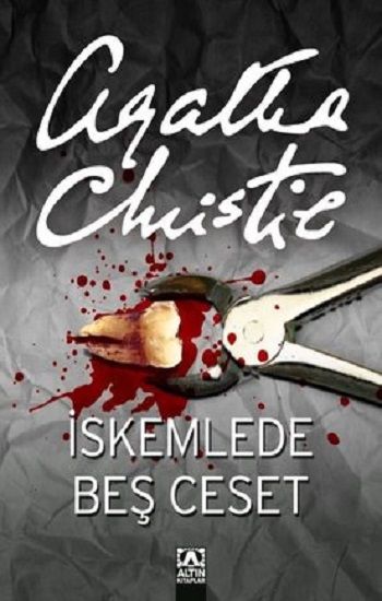 İskemlede Beş Ceset - Agatha Christie, İngiliz Edebiyatı Türkçe kitap kapağı