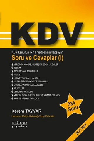 KDV Soru ve Cevaplar (I) - Astana Yayınları Kitap