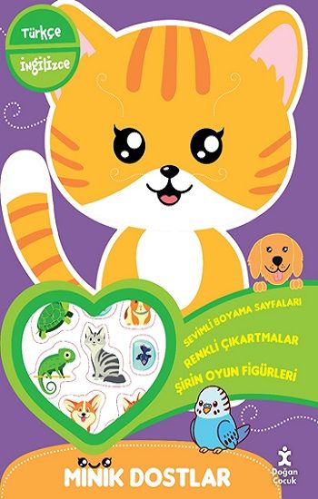 Minik Dostlar Evinin Yanında Boyama Kitabı - Doğan Çocuk Kitap