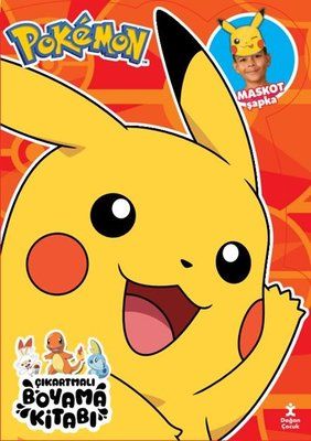 Pokemon - Çıkartmalı Boyama Kitabı - Maskot Şapka - Doğan Çocuk Kitap