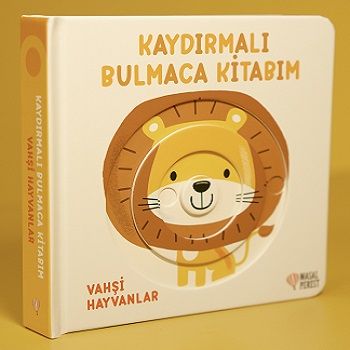 Vahşi Hayvanlar - Kaydırmalı Bulmaca Kitabım Serisi (Ciltli) - Masalperest Kitap