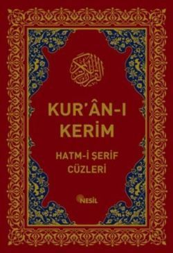 Kur’an-Kerim Hatm-i Şerif Cüzleri Nesil Yayınları Türkçe kitap kapağı