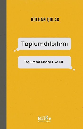 Toplumdilbilimi - Bilge Kültür Sanat Kitap