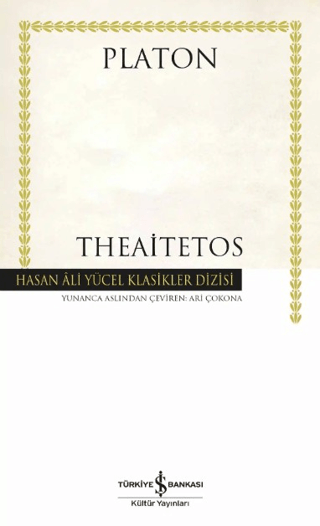 Theaitetos - Ciltli - İş Bankası Kültür Yayınları Kitap