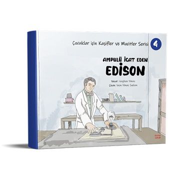 Ampulü İcat Eden Edison - Çocuklar için Kaşifler ve Mucitler Serisi 4 - Kırmızı Ada Yayınları Kitap