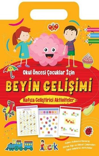 Beyin Gelişimi - Hafıza Geliştirici Aktiviteler-Okul Öncesi Çocuklar için - Bıcırık Yayınları Kitap