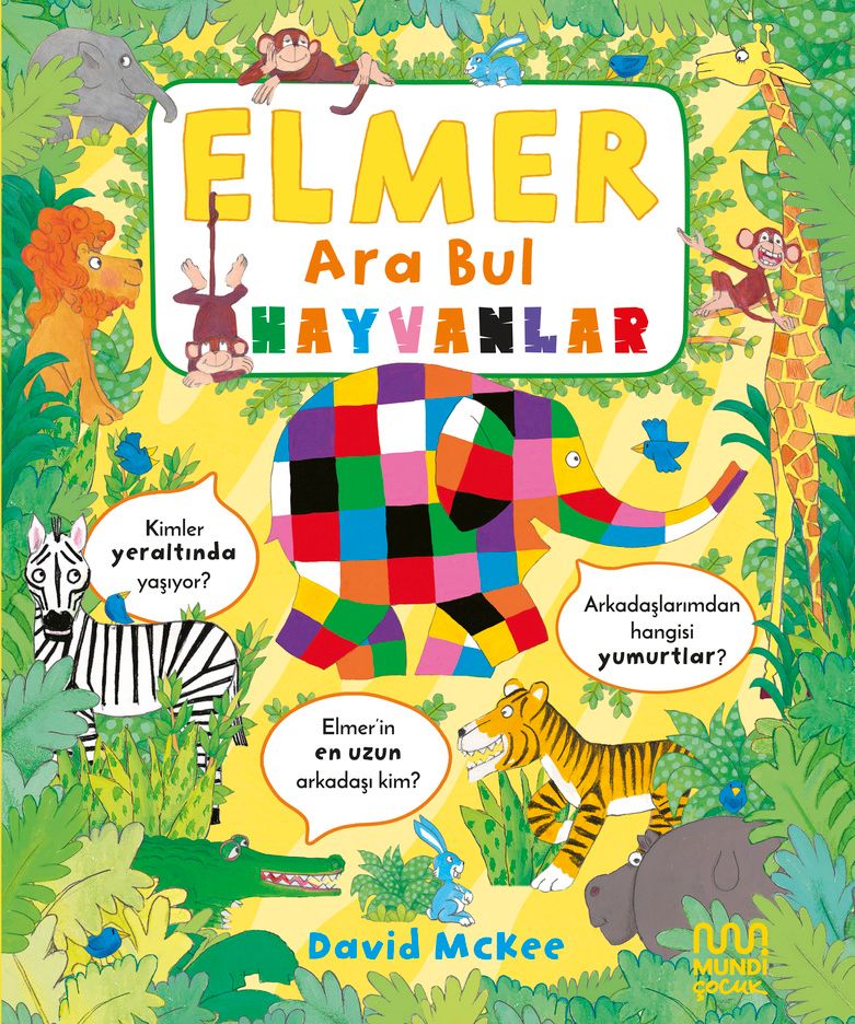 Elmer Ara Bul: Hayvanlar (Ciltli) - Mundi Kitap
