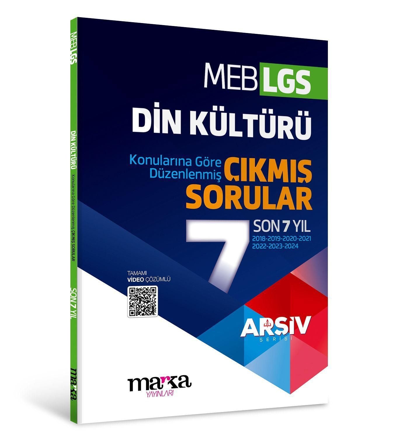 LGS DİN KÜLTÜRÜ Konularına Göre Düzenlenmiş Son 7 Yıl ÇIKMIŞ SORULAR - Marka Yayınları Kitap