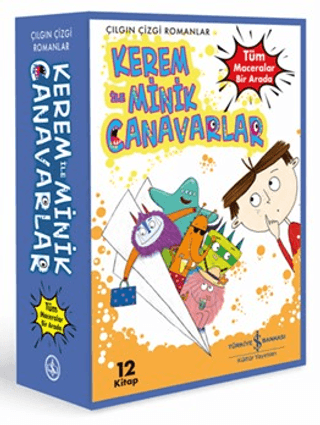 Kerem İle Minik Canavarlar – Tüm Maceralar Bir Arada (12 Kitap) - Kutulu - İş Bankası Kültür Yayınları Kitap