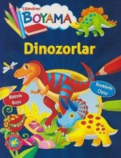 Eğlendiren Boyama - Dinozorlar - Parıltı Yayınları Kitap