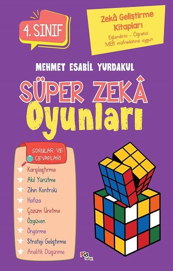 Zeka Geliştirme Kitapları Süper Zeka Oyunları 4.Sınıf - Pia Çocuk Yayınları Kitap