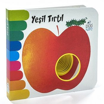 Yeşil Tırtıl Mini Delikli Kitaplar (Ciltli) - Pötikare Yayıncılık Kitap