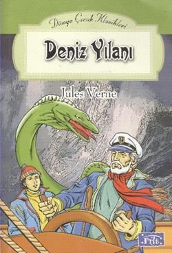 Deniz Yılanı Jules Verne Türkçe çocuk kitabı kapağı
