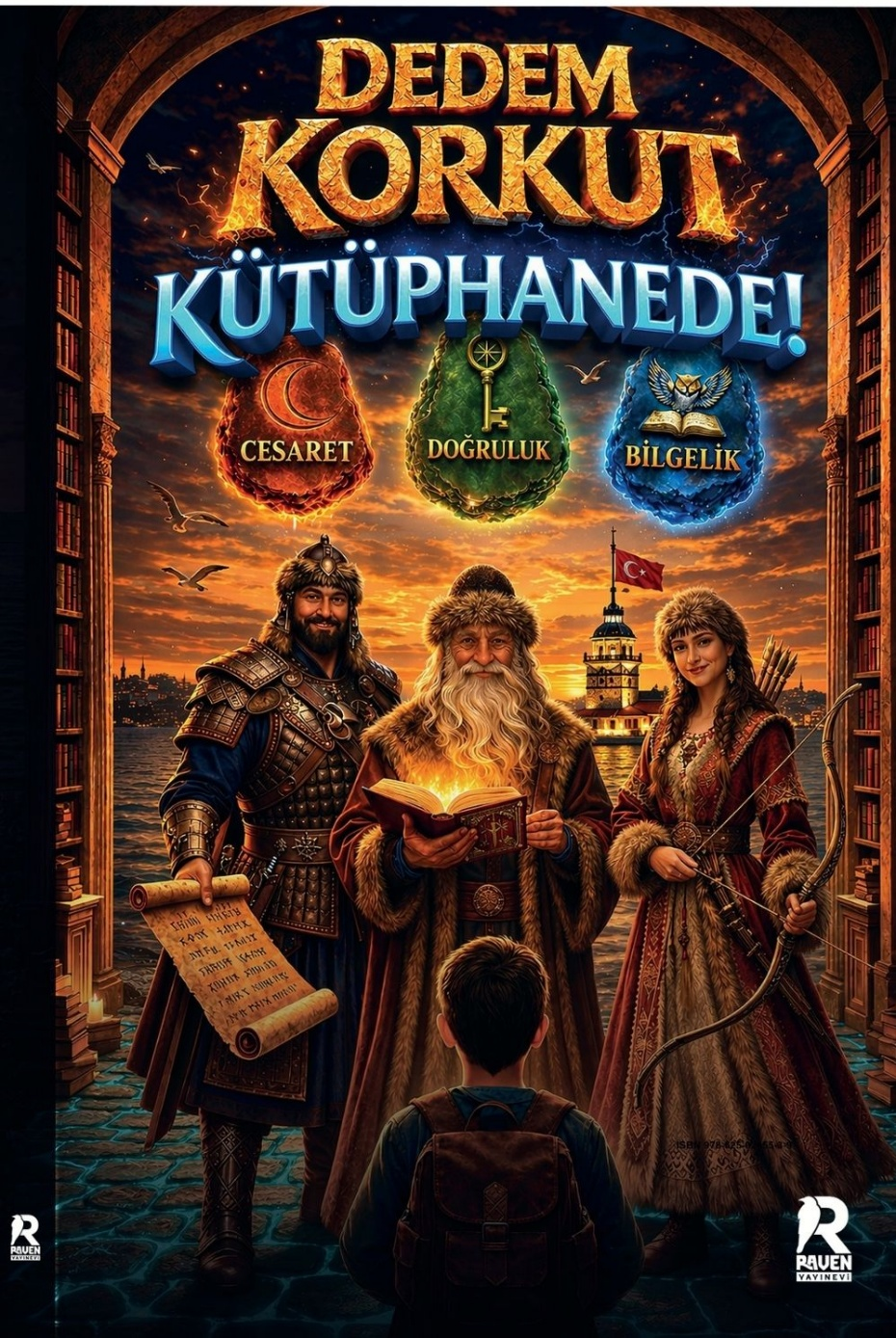 Dedem Korkut Kütüphanede - Raven Yayınevi Kitap