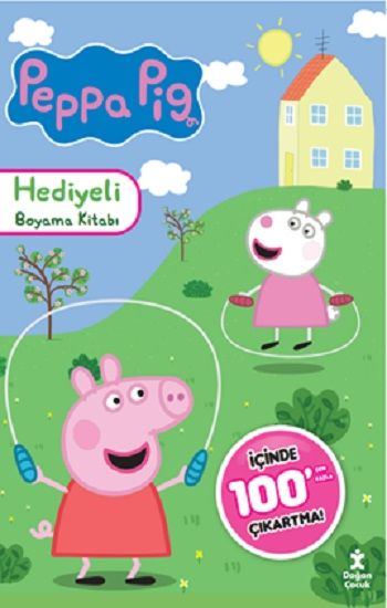 Peppa Pig 100 Çıkartma Hediyeli Boyama Kitabı - Doğan Çocuk Kitap